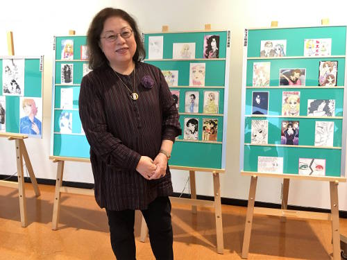 Suzue Miuchi at the Glass no Kamen exhibition at Sendai Literature Museum